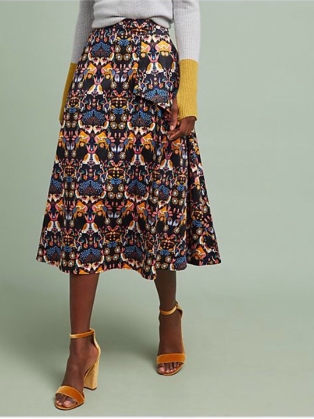 Eva Franco Whimsy Midi Skirt